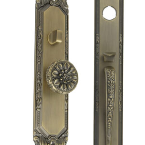 Hilton Series - Antique Brass Ornamental Main Door Handle Set